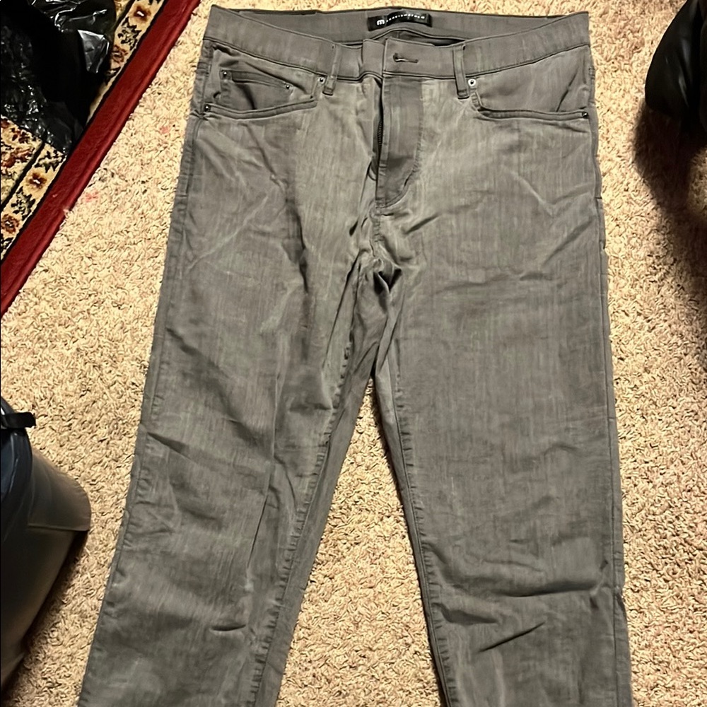 Travis Mathew Gray Relaxed Jeans with Textured Finish